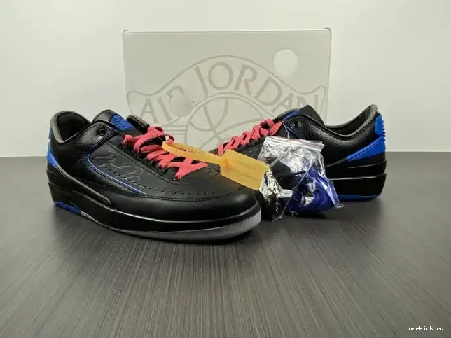 Chep Onekick 2 Black Retro Low Blue Jordan SP DJ4375-004 Off-White 0517